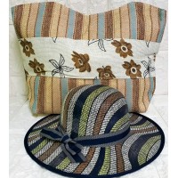 Τσάντα θαλάσσης σετ με καπέλο Ρ-381 Τσάντα θαλάσσης σετ με καπέλο Ρ-381