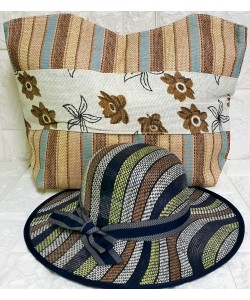 Τσάντα θαλάσσης σετ με καπέλο Ρ-381 Τσάντα θαλάσσης σετ με καπέλο Ρ-381