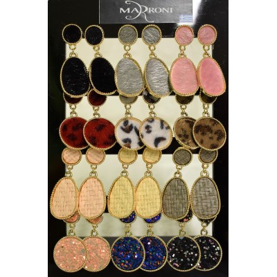 Σταντ με σκουλαρίκια 12 τεμαχίων κωδ.F0-212