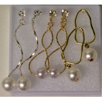 Σκουλαρίκια σε κουτάκι F0-407 , 10 πακετα ( 30 τμχ )