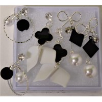 Σκουλαρίκια σε κουτάκι F0-408, 10 πακετα ( 20 ζευγαρια)