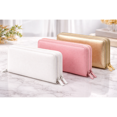 Γυναικείo πορτοφόλι με διπλό φερμουάρ  M-371