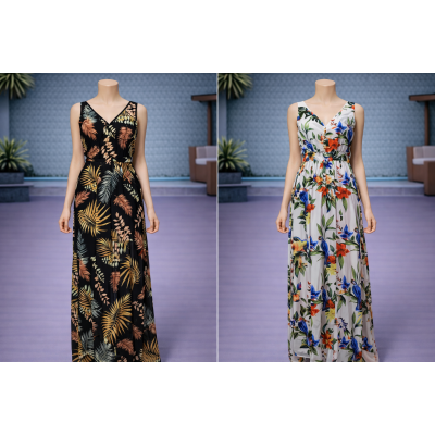 Γυναικείο εξώπλατο φόρεμα  LA-424